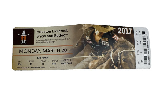 Biglietto houston livestock - biglietto,