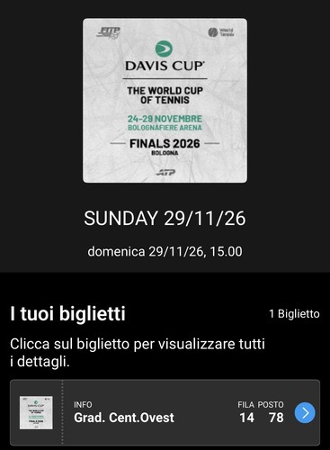 Finale coppa davis - finale, bologna