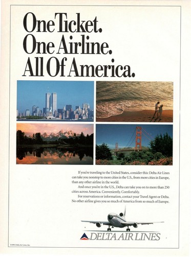 Delta airlines air - airlines, 1993