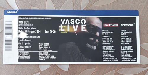 Biglietto vasco rossi - vasco,