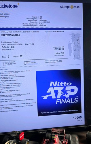 Ticketone nitto atp finals - ticketone,