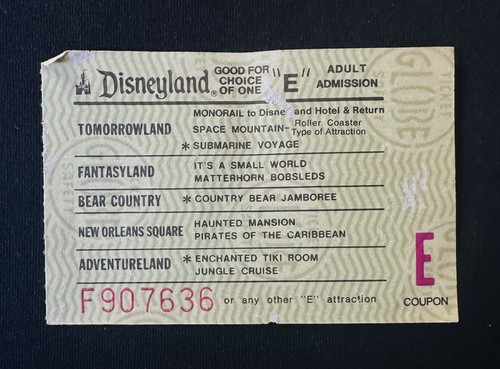 Biglietto disneyland uno - biglietto,