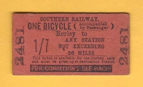 Southern railway ticket one - ticket,