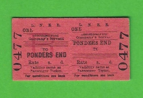 Lner return ticket one - return,