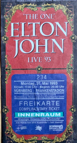 Biglietto elton john live 1993 - john,