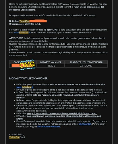 Voucher ticketone per eventi - ticketone,