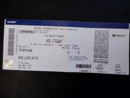 Rod stewart nürnberg - rod, arena
